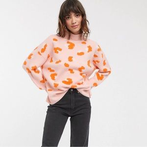 French Connection Louella Leopard Sweater size S